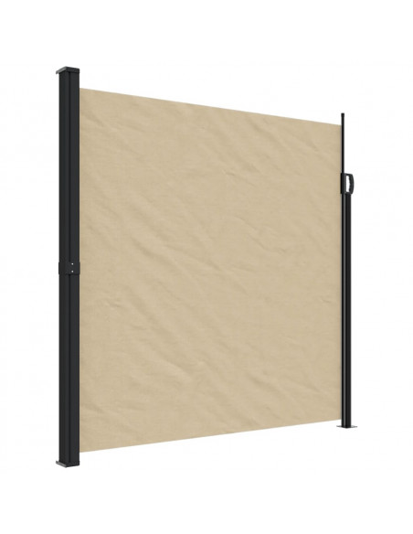Tenda da Sole Laterale Retrattile Beige 200x500 cm