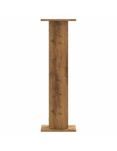 Supporti Altoparlanti 2 pz Rovere 30x30x95 cm in Multistrato