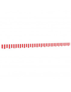 Tessuto Ricambio per Mantovana da Tenda Righe Rosse Bianche 4 m 2