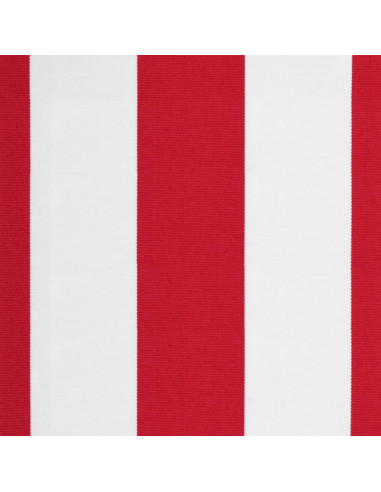 Tessuto Ricambio per Mantovana da Tenda Righe Rosse Bianche 4 m