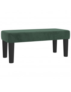 Panca Verde Scuro 70x30x30 cm in Velluto