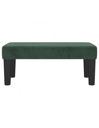 Panca Verde Scuro 70x30x30 cm in Velluto