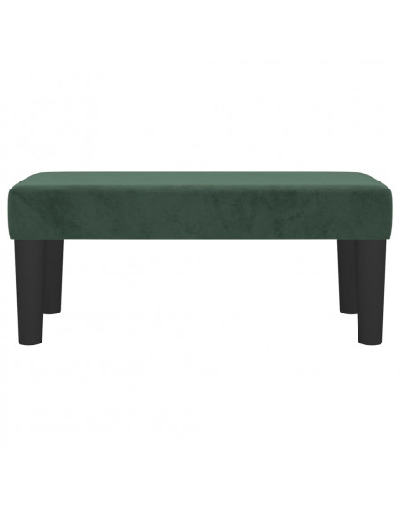 Panca Verde Scuro 70x30x30 cm in Velluto