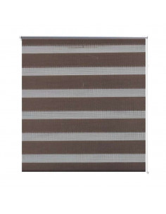 Tenda a rullo oscurante zebra 140x175cm caffé
