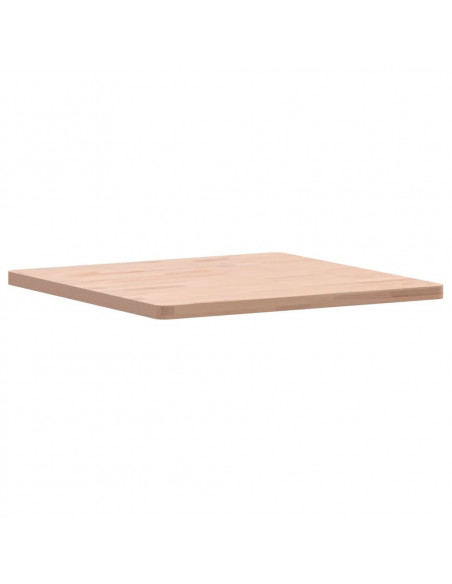 Piano per Tavolo 60x60x2,5 cm Quadrato Legno Massello di Faggio