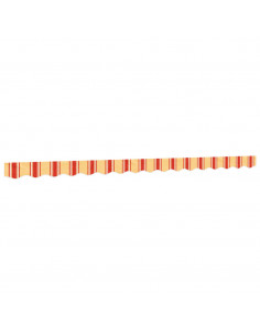 Tessuto Ricambio per Mantovana Tenda Righe Giallo Arancione 4 m 2