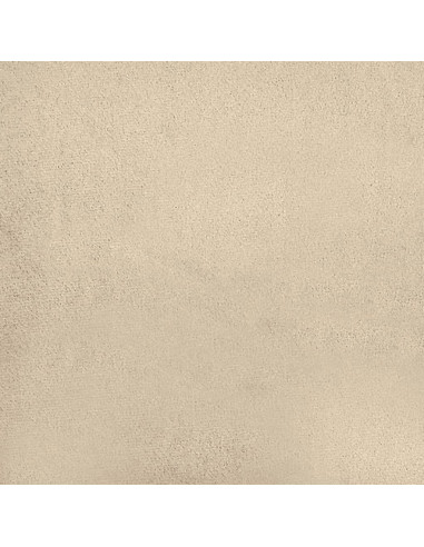 Poggiapiedi Crema 70x55x41 cm in Tessuto Microfibra