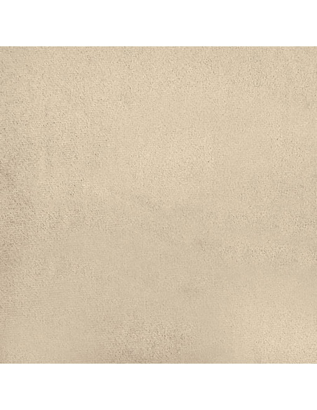 Poggiapiedi Crema 70x55x41 cm in Tessuto Microfibra