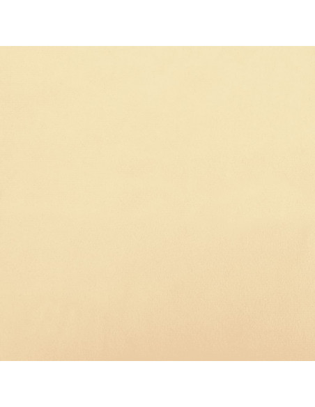 Poggiapiedi Bianco Crema 45x29,5x35 cm in Velluto
