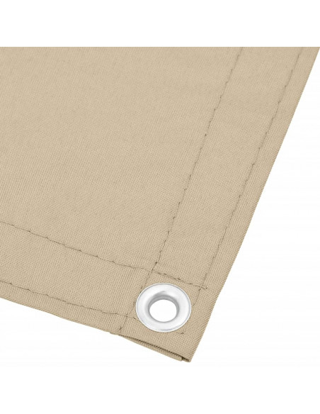 Paravento da Balcone Beige 90x800 cm 100% Poliestere Oxford