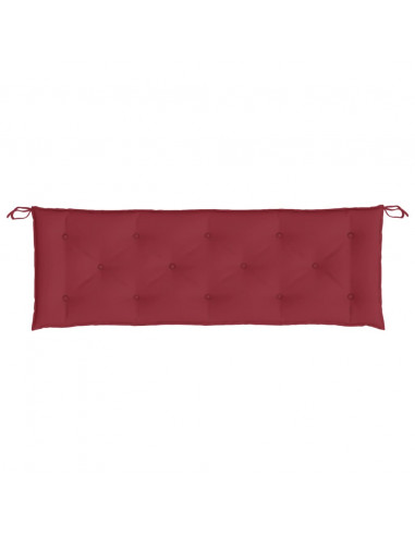 Cuscino per Panca Rosso Vino 150x50x7 cm in Tessuto Oxford