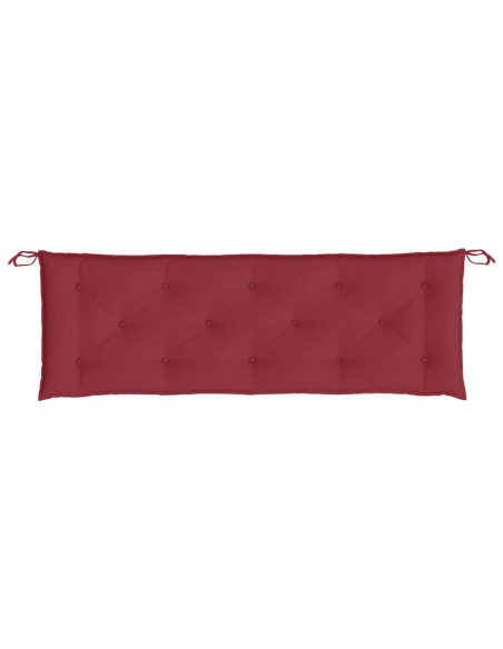 Cuscino per Panca Rosso Vino 150x50x7 cm in Tessuto Oxford