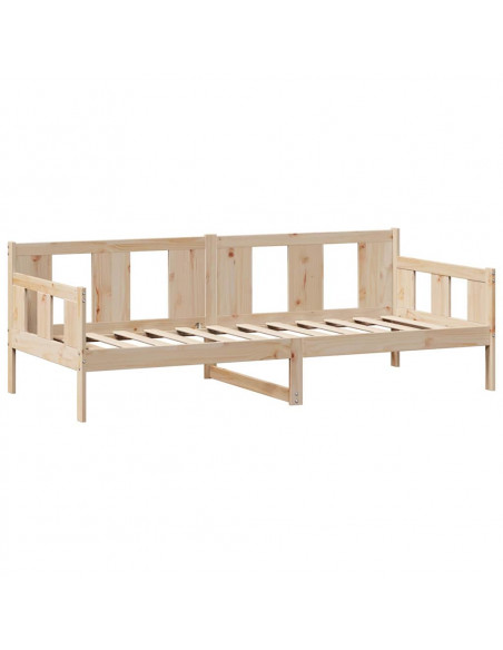 Dormeuse con Cassetti 80x200 cm in Legno Massello di Pino