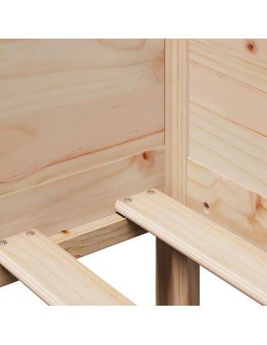 Dormeuse con Cassetti 80x200 cm in Legno Massello di Pino