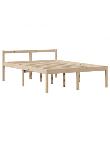 Letto Libreria senza Materasso 120x190cm Legno Massello di Pino