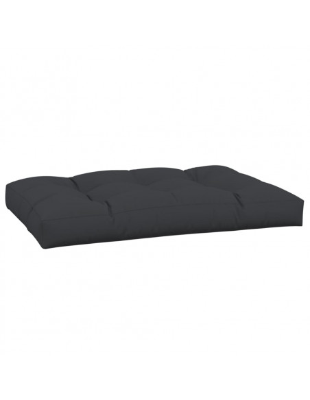 Cuscino per Pallet Nero 120x80x12 cm in Tessuto