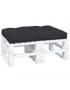 Cuscino per Pallet Nero 120x80x12 cm in Tessuto 2