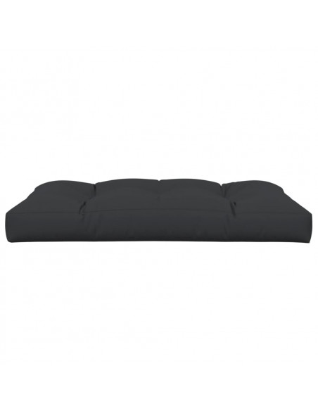Cuscino per Pallet Nero 120x80x12 cm in Tessuto