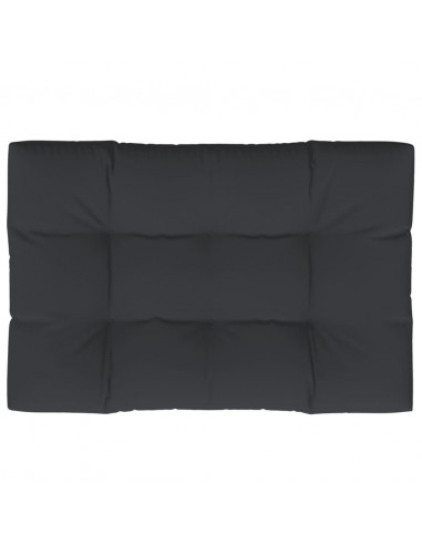 Cuscino per Pallet Nero 120x80x12 cm in Tessuto
