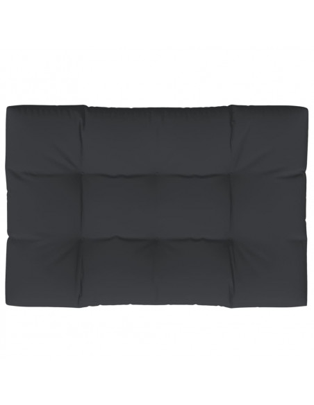 Cuscino per Pallet Nero 120x80x12 cm in Tessuto