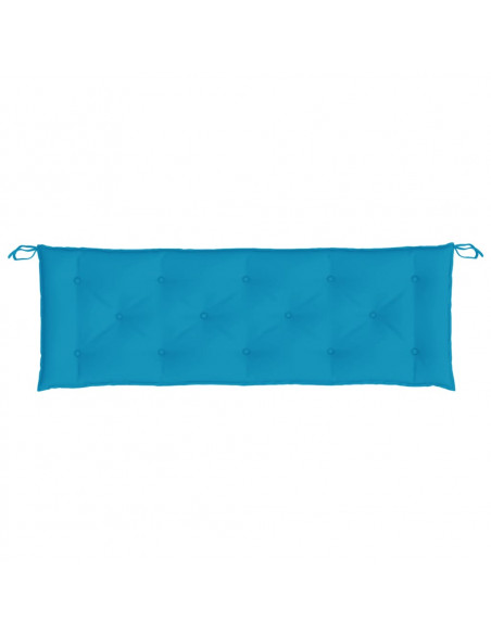 Cuscino per Panca Azzurro 150x50x7 cm in Tessuto Oxford