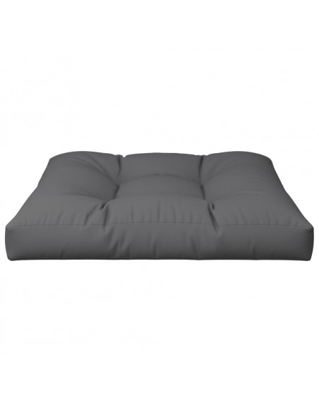 Cuscino per Pallet Grigio 80x80x12 cm in Tessuto