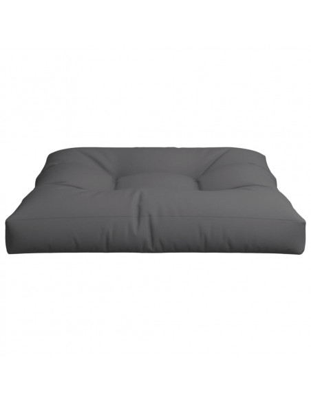 Cuscino per Pallet Grigio 80x80x12 cm in Tessuto