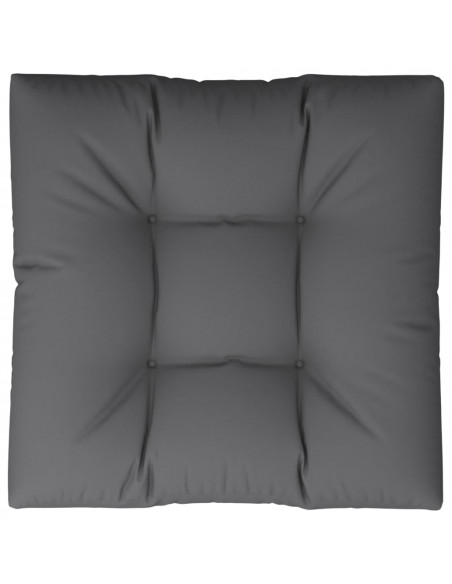 Cuscino per Pallet Grigio 80x80x12 cm in Tessuto