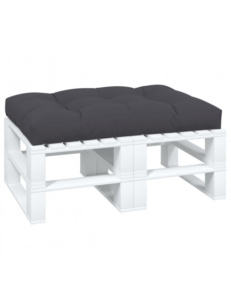 Cuscino per Pallet Antracite 120x80x12 cm in Tessuto