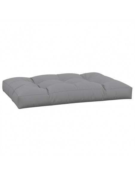 Cuscino per Pallet Grigio 120x80x12 cm in Tessuto