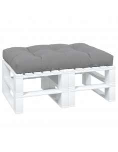 Cuscino per Pallet Grigio 120x80x12 cm in Tessuto 2