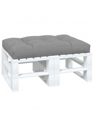 Cuscino per Pallet Grigio 120x80x12 cm in Tessuto