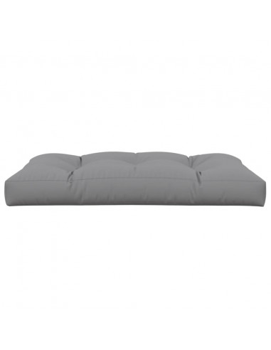 Cuscino per Pallet Grigio 120x80x12 cm in Tessuto