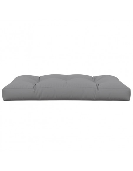 Cuscino per Pallet Grigio 120x80x12 cm in Tessuto