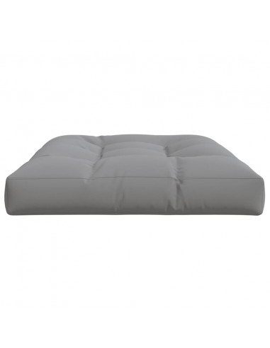 Cuscino per Pallet Grigio 120x80x12 cm in Tessuto