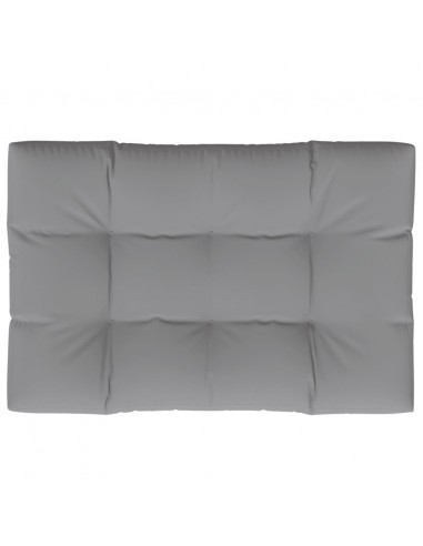 Cuscino per Pallet Grigio 120x80x12 cm in Tessuto