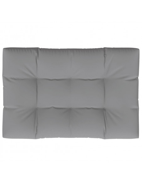 Cuscino per Pallet Grigio 120x80x12 cm in Tessuto