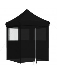 Tendone per Feste Pieghevole Pop-Up con 4 Pareti Nero