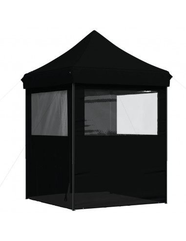 Tendone per Feste Pieghevole Pop-Up con 4 Pareti Nero