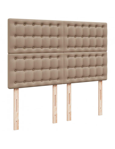 Struttura Letto Pouf con Materasso 140x190 cm Similpelle