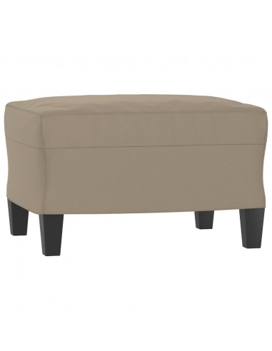 Poggiapiedi Tortora 60x50x41 cm in Tessuto Microfibra