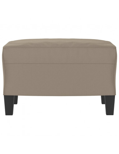 Poggiapiedi Tortora 60x50x41 cm in Tessuto Microfibra