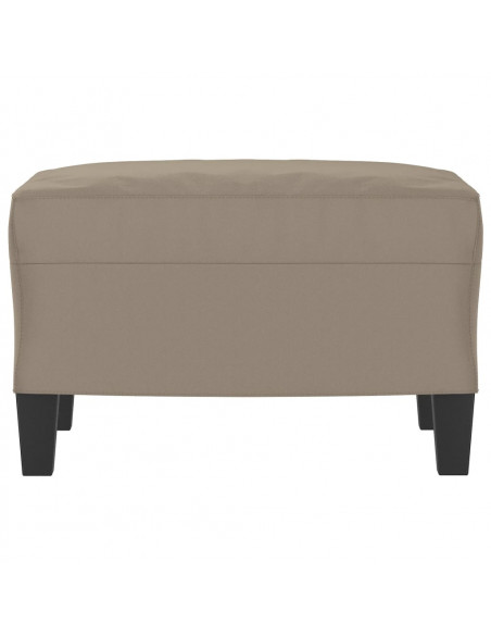 Poggiapiedi Tortora 60x50x41 cm in Tessuto Microfibra