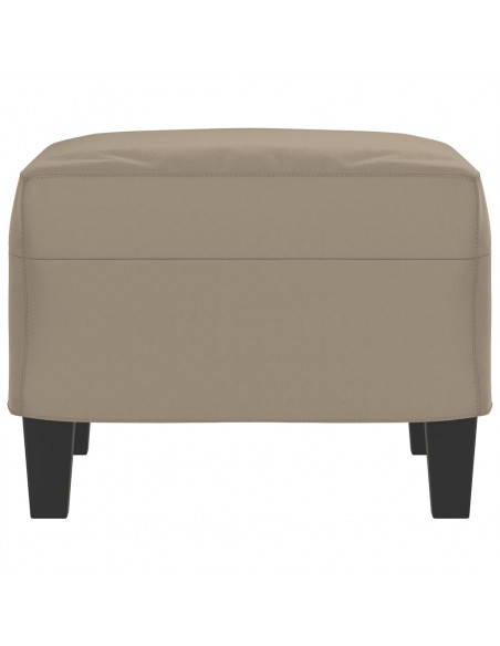 Poggiapiedi Tortora 60x50x41 cm in Tessuto Microfibra