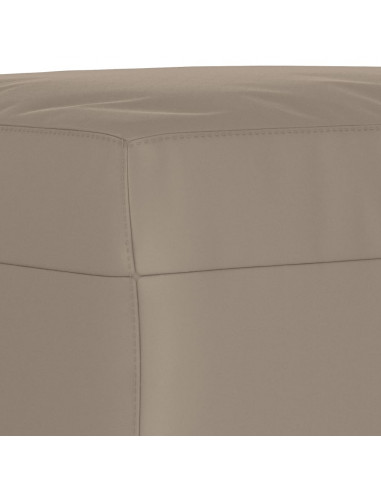 Poggiapiedi Tortora 60x50x41 cm in Tessuto Microfibra