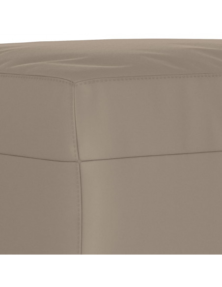 Poggiapiedi Tortora 60x50x41 cm in Tessuto Microfibra