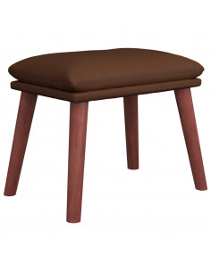 Poggiapiedi Marrone 45x29,5x35 cm in Similpelle 2