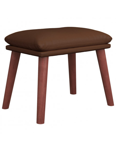 Poggiapiedi Marrone 45x29,5x35 cm in Similpelle