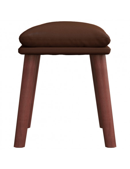 Poggiapiedi Marrone 45x29,5x35 cm in Similpelle