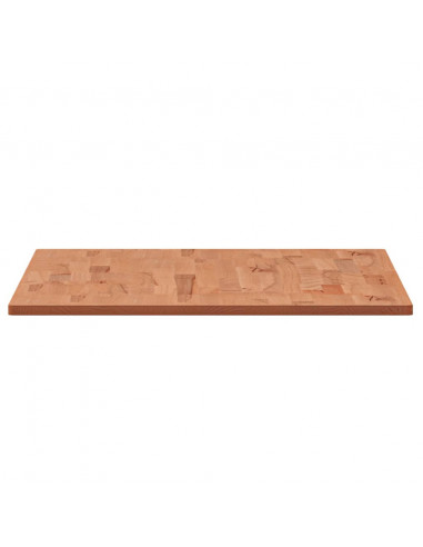 Piano Tavolo 100x60x1,5cm Rettangolare Legno Massello Faggio